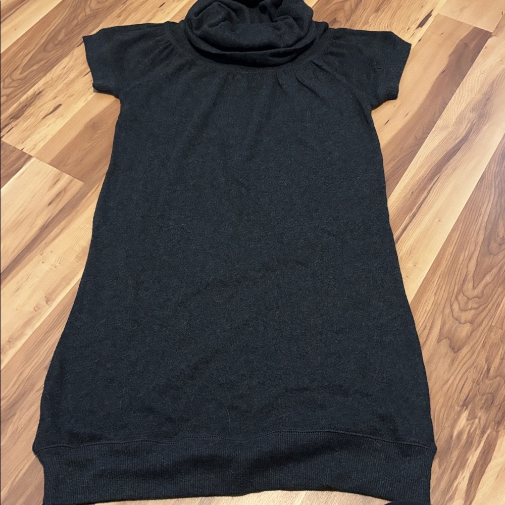 Poof! Black Cowl Neck Top